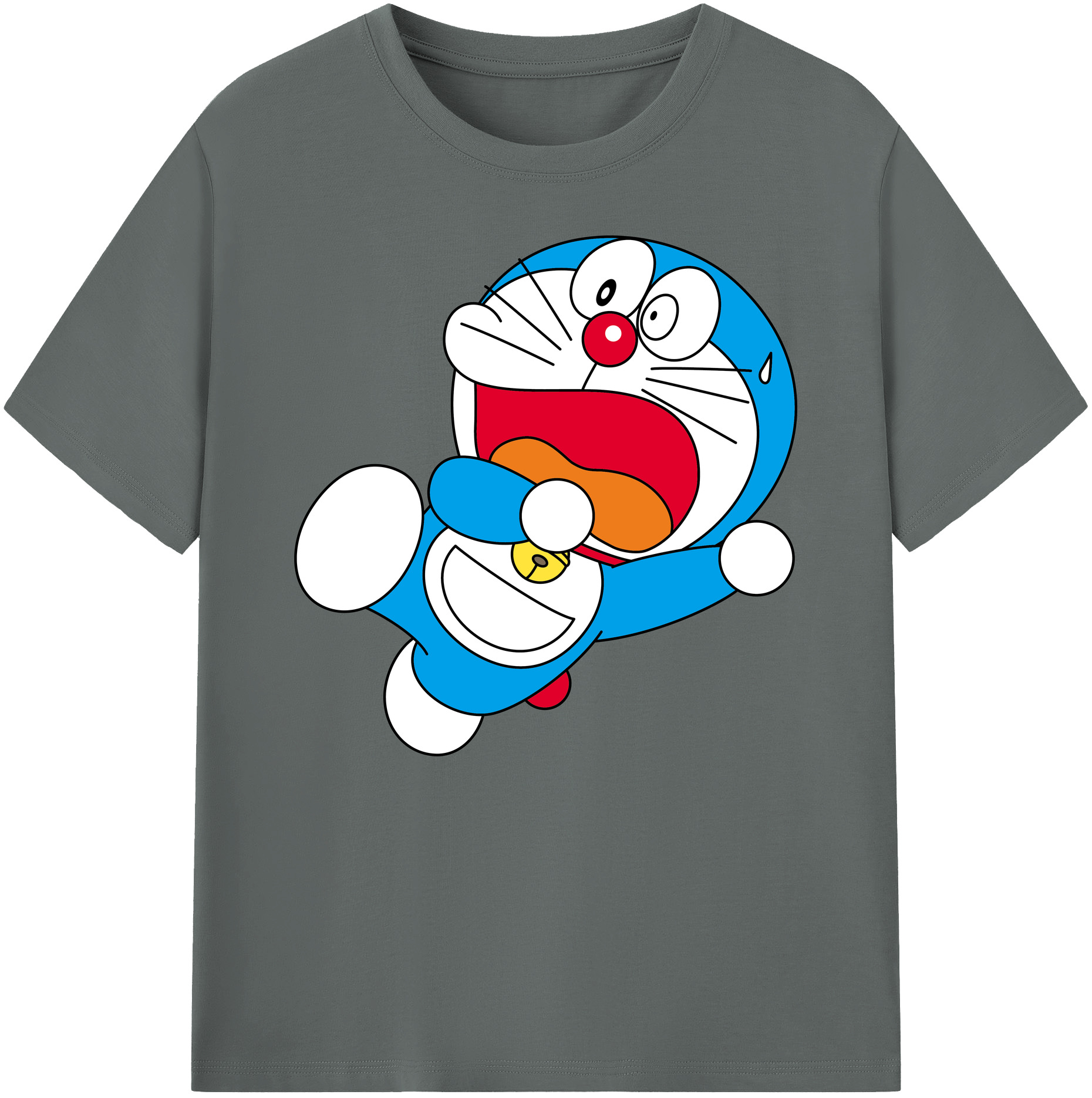 （画像用） ドラえもん Doraemon 綿100％ メンズ半袖Tシャツ｜肌触りやわらか＆通気性